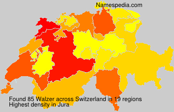 Surname Walzer in Switzerland Surname Walzer in Switzerland