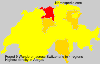 Surname Wanderon in Switzerland Surname Wanderon in Switzerland