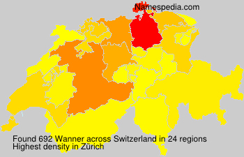 Surname Wanner in Switzerland Surname Wanner in Switzerland