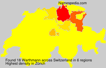 Surname Warthmann in Switzerland Surname Warthmann in Switzerland