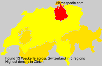 Surname Weckerle in Switzerland Surname Weckerle in Switzerland