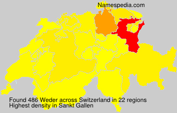 Surname Weder in Switzerland Surname Weder in Switzerland