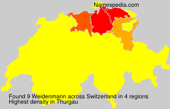Surname Weidenmann in Switzerland Surname Weidenmann in Switzerland