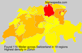 Surname Weiler in Switzerland Surname Weiler in Switzerland