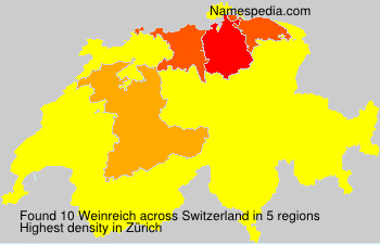 Surname Weinreich in Switzerland Surname Weinreich in Switzerland