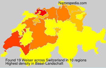 Surname Weiser in Switzerland Surname Weiser in Switzerland