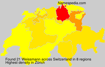 Surname Weissmann in Switzerland Surname Weissmann in Switzerland