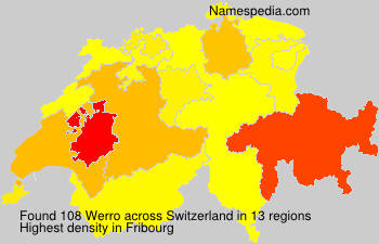 Surname Werro in Switzerland Surname Werro in Switzerland