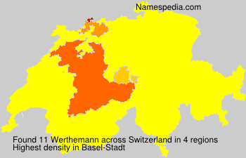 Surname Werthemann in Switzerland Surname Werthemann in Switzerland