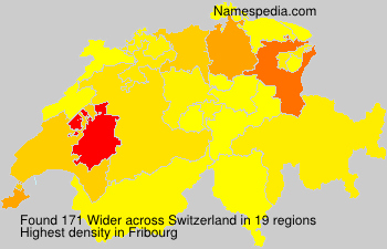 Surname Wider in Switzerland Surname Wider in Switzerland
