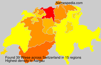 Surname Wiese in Switzerland Surname Wiese in Switzerland