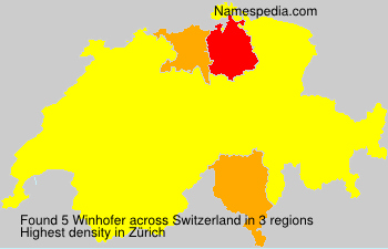Surname Winhofer in Switzerland Surname Winhofer in Switzerland