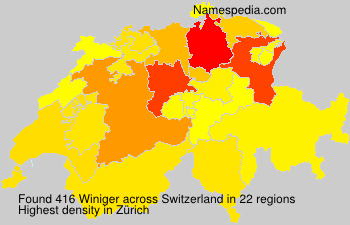Surname Winiger in Switzerland Surname Winiger in Switzerland