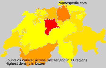 Surname Winiker in Switzerland Surname Winiker in Switzerland