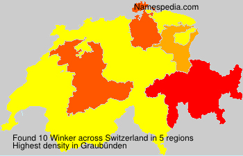 Surname Winker in Switzerland Surname Winker in Switzerland
