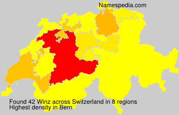 Surname Winz in Switzerland Surname Winz in Switzerland