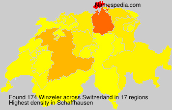 Surname Winzeler in Switzerland Surname Winzeler in Switzerland