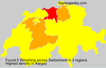 Surname Wirsching in Switzerland Surname Wirsching in Switzerland