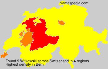 Surname Witkowski in Switzerland Surname Witkowski in Switzerland