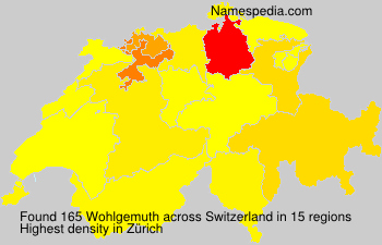 Surname Wohlgemuth in Switzerland Surname Wohlgemuth in Switzerland