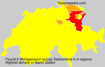 Surname Wohlgenannt in Switzerland Surname Wohlgenannt in Switzerland