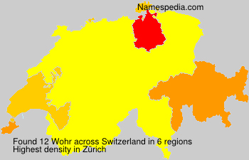 Surname Wohr in Switzerland Surname Wohr in Switzerland