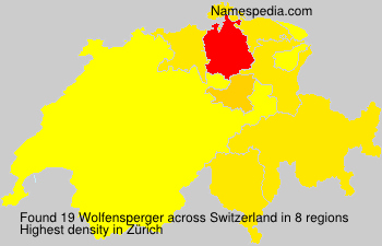 Surname Wolfensperger in Switzerland Surname Wolfensperger in Switzerland