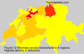 Surname Wormser in Switzerland Surname Wormser in Switzerland