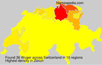 Surname Wuger in Switzerland Surname Wuger in Switzerland