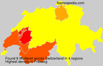 Surname Wuilleret in Switzerland Surname Wuilleret in Switzerland