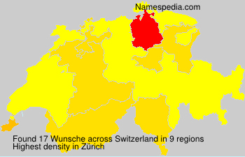 Surname Wunsche in Switzerland Surname Wunsche in Switzerland