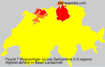 Surname Wyprachtiger in Switzerland Surname Wyprachtiger in Switzerland