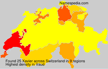 Surname Xavier in Switzerland Surname Xavier in Switzerland