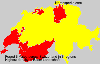 Surname Yates in Switzerland Surname Yates in Switzerland