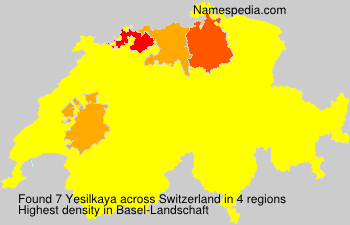 Surname Yesilkaya in Switzerland Surname Yesilkaya in Switzerland