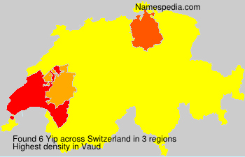 Surname Yip in Switzerland Surname Yip in Switzerland