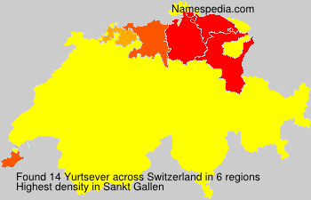 Surname Yurtsever in Switzerland Surname Yurtsever in Switzerland