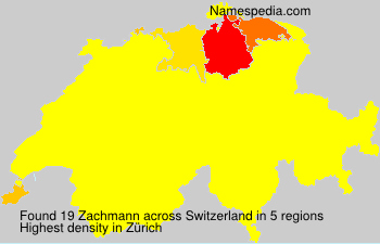 Surname Zachmann in Switzerland Surname Zachmann in Switzerland