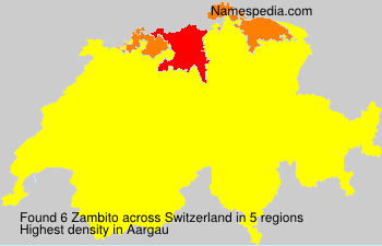 Surname Zambito in Switzerland Surname Zambito in Switzerland