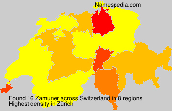 Surname Zamuner in Switzerland Surname Zamuner in Switzerland