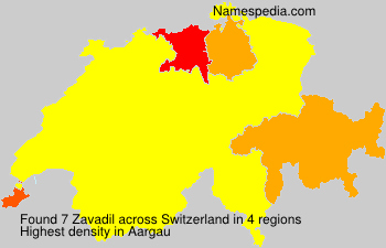 Surname Zavadil in Switzerland Surname Zavadil in Switzerland