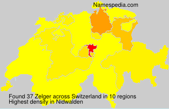 Surname Zelger in Switzerland