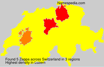 Surname Zeppa in Switzerland Surname Zeppa in Switzerland