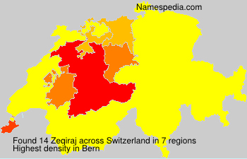 Surname Zeqiraj in Switzerland Surname Zeqiraj in Switzerland