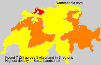 Surname Zilli in Switzerland Surname Zilli in Switzerland