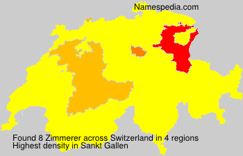 Surname Zimmerer in Switzerland Surname Zimmerer in Switzerland