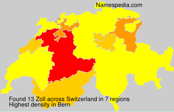 Surname Zoll in Switzerland Surname Zoll in Switzerland