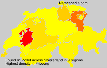 Surname Zollet in Switzerland Surname Zollet in Switzerland