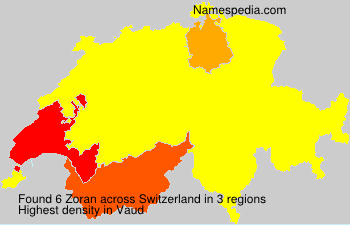 Surname Zoran in Switzerland Surname Zoran in Switzerland