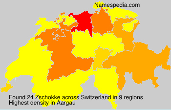 Surname Zschokke in Switzerland Surname Zschokke in Switzerland